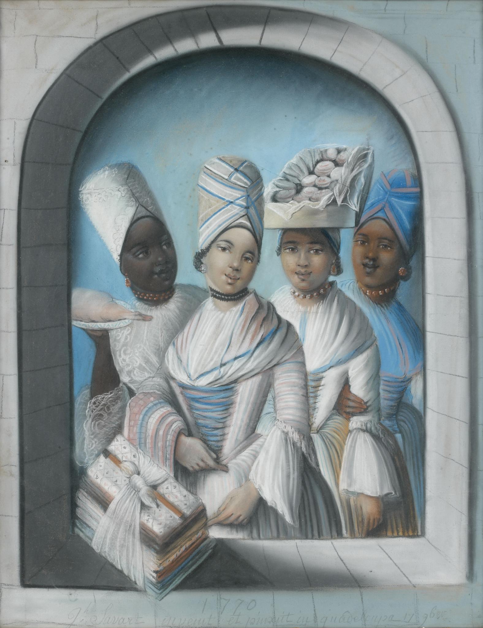 Joseph Savart: Four Creole women - Quatre femmes Creoles