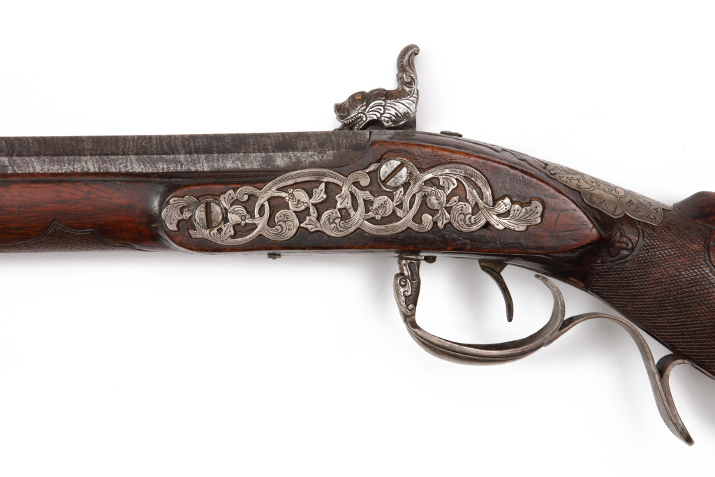 A rare Indonesian flintlock gun or kemura panjang