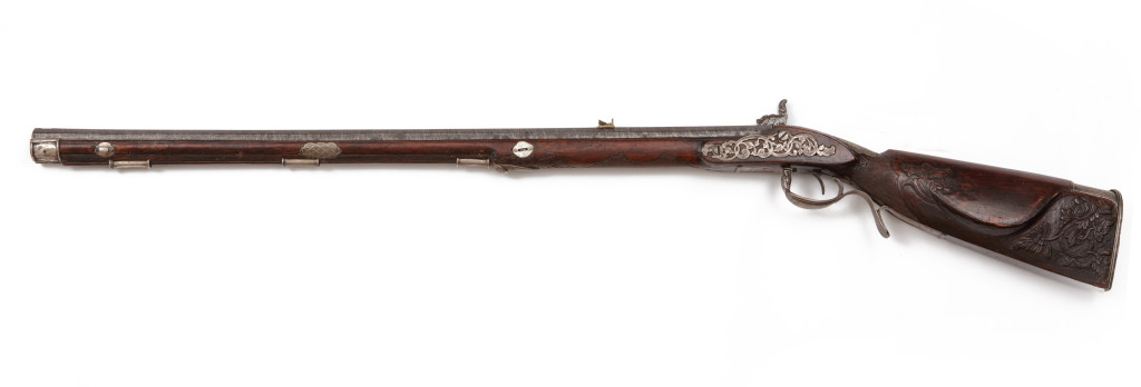 A rare Indonesian flintlock gun or kemura panjang