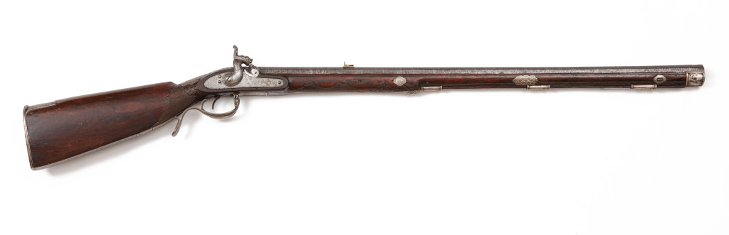 A rare Indonesian flintlock gun or kemura panjang