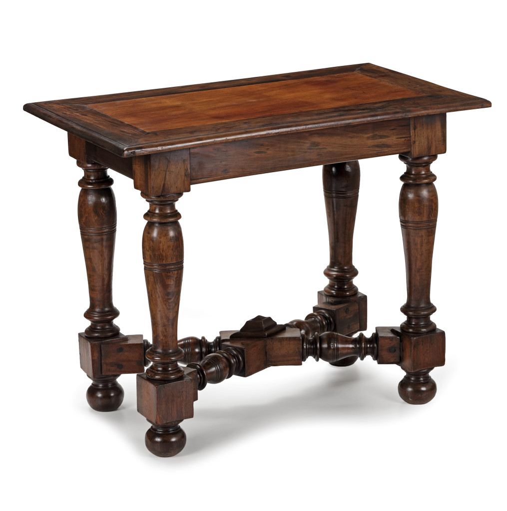 A small Indonesian Nedun wood and amboyna table