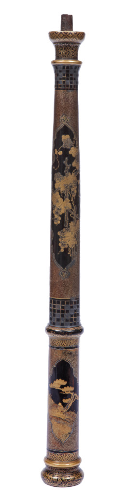 An extremely fine lacquered and unique intact Japanese export lacquer baluster made on order by the VOC for Amalia van Solms