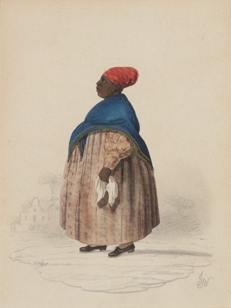Nine framed pencil and watercolour sketches depicting various African tribes by J. White, Esq., together with a book containing 41 tinted lithograph plates, after these and other sketches by J. White, and 21 pages with descriptions of the various tribes o
