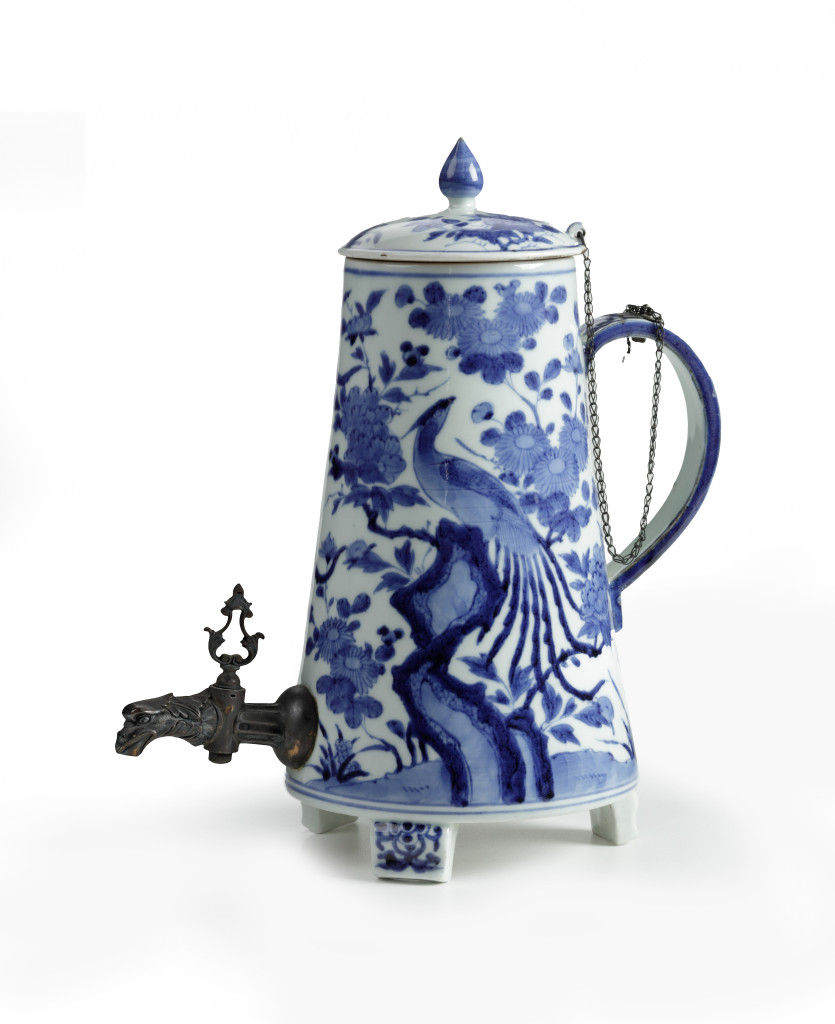 A Japanese Arita Porcelain Coffee Pot with cover