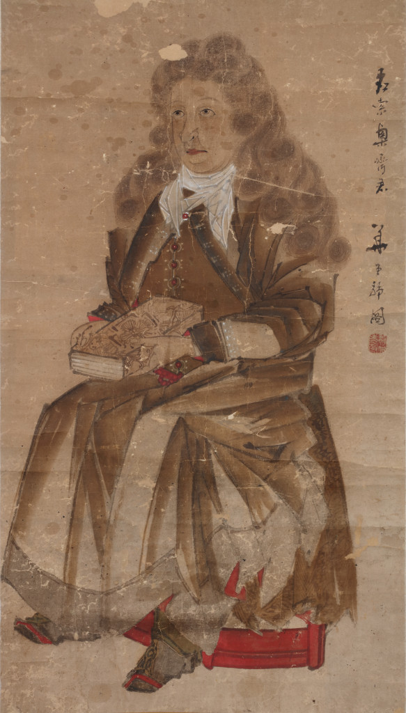 A Japanese scroll painting depicting Lorenz Heister (1683-1758)