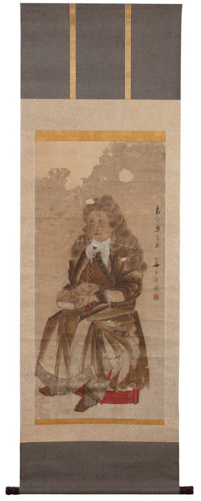 A Japanese scroll painting depicting Lorenz Heister (1683-1758)