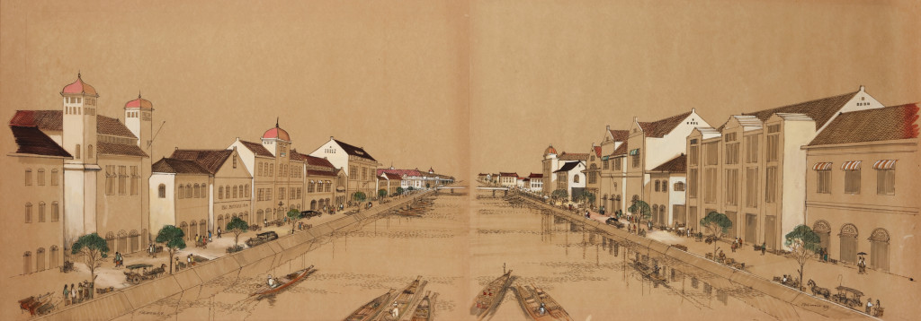 'The Kali Bezar in Jakarta (Batavia), 1929'