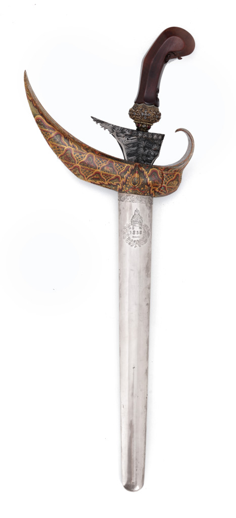 A rare Keris, dated 1858, with initials of Pakubuwono X
