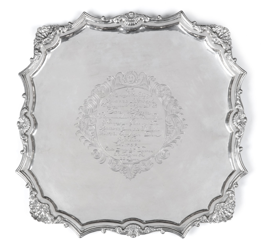 An Indonesian silver commemorative salver, 'Gedachtenis Piring'