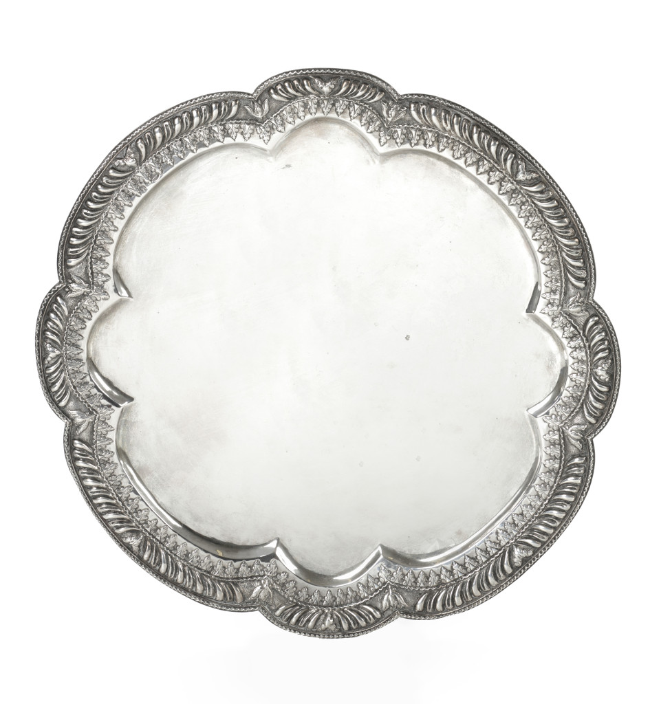 An Indonesian silver commemorative 'Gedaachtenis-Piring' salver