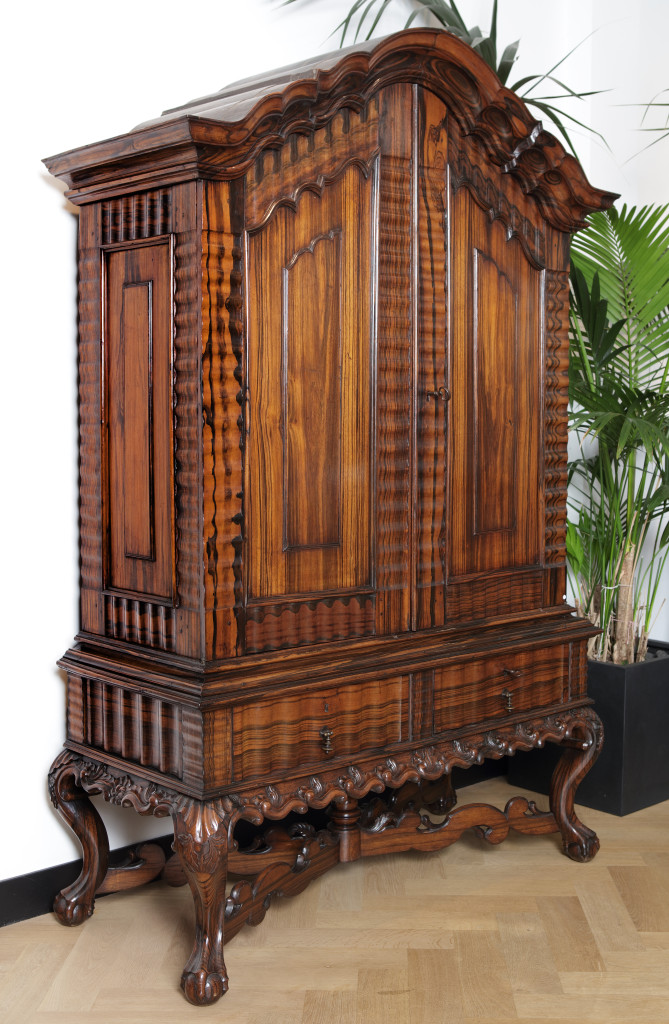 A magnificent coromandel cabinet on stand
