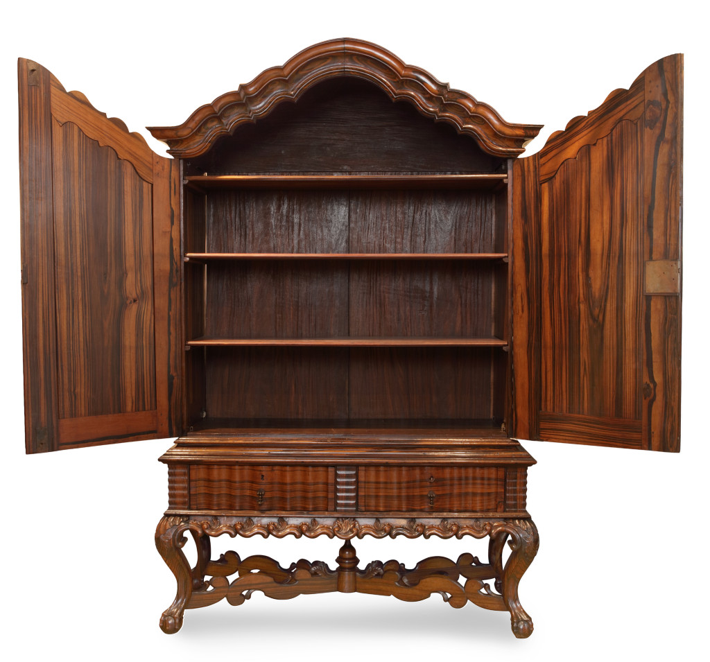 A magnificent coromandel cabinet on stand