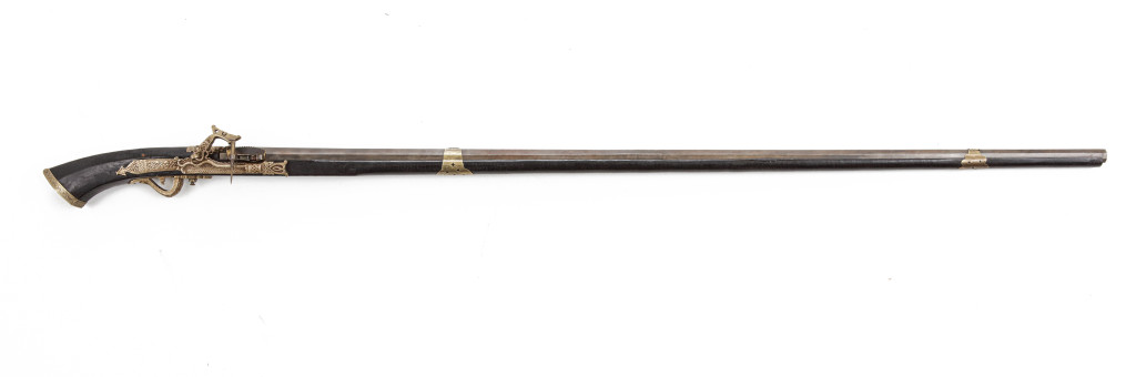 An elaborate Malay matchlock musket