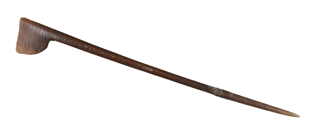 A Maori wood Tewhatewha club