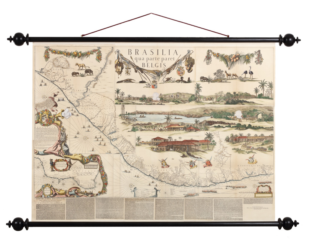 A large wall map, Brasilia