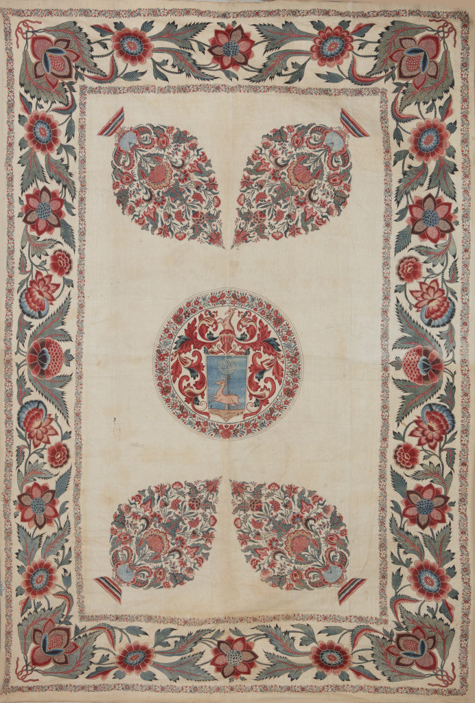 A very rare Indian Armorial Palempore Chintz for the Dutch Market