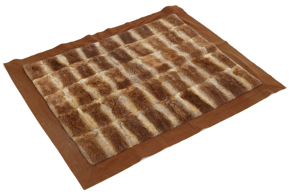 An extremely rare Duck-Billed Platypus (Ornithorhynchus anatinus) fur carriage rug or bed-cover