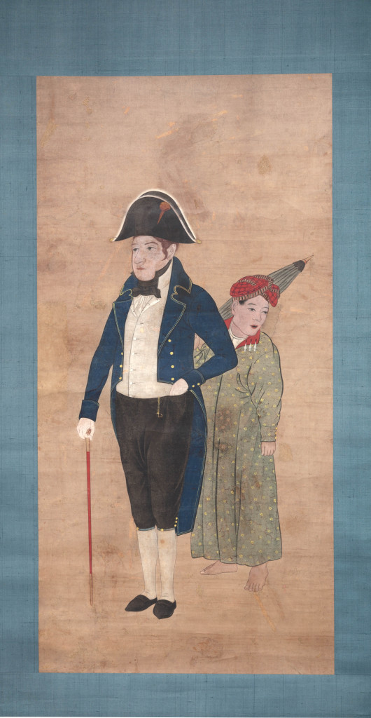 Opperhoofd Hendrik Doeff with enslaved Javanese servant
