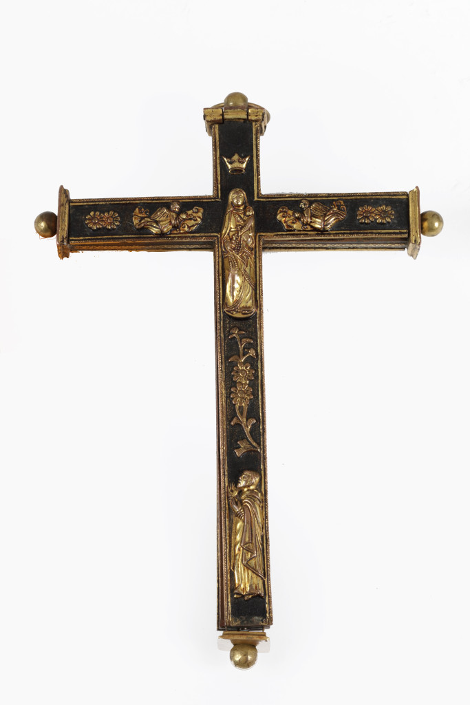 An extremely important and rare Japanese Namban sawasa reliquary crucifix