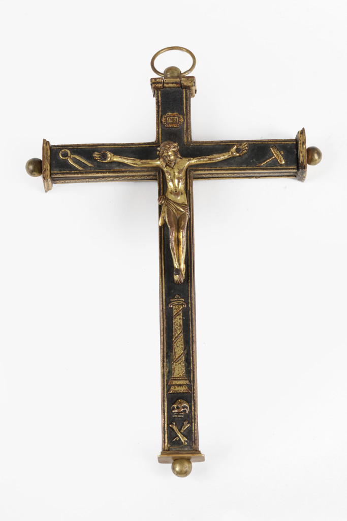 An extremely important and rare Japanese Namban sawasa reliquary crucifix