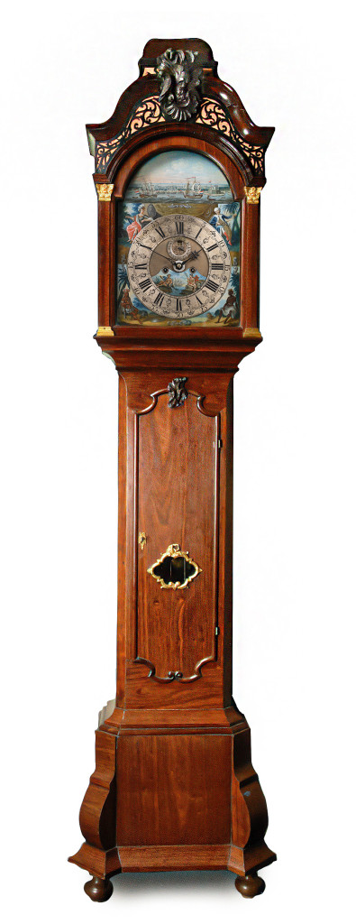 A Surinam-themed Amsterdam long-case clock