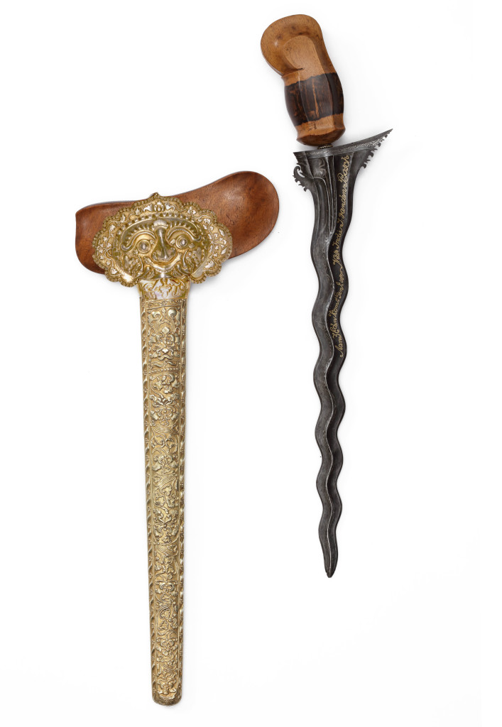 An important Indonesian Keris presented to Johannes, Count van den Bosch (1780-1844), Governor-General of the former Dutch East Indies (1830 to 1833) by the Panembahan Mangku Adieningrat VIII (1804-1842)