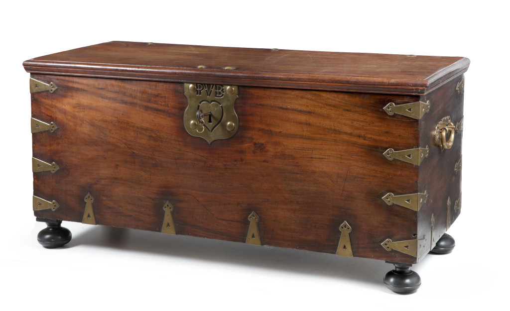 A large jackwood V.O.C. chest
