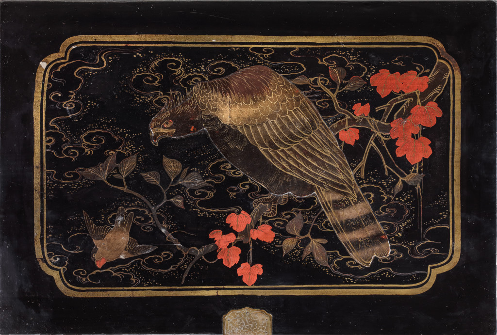 A Japanese Cypresswood or hinoki ‘Walsh, Hall & Co, Yokohama’ tea chest