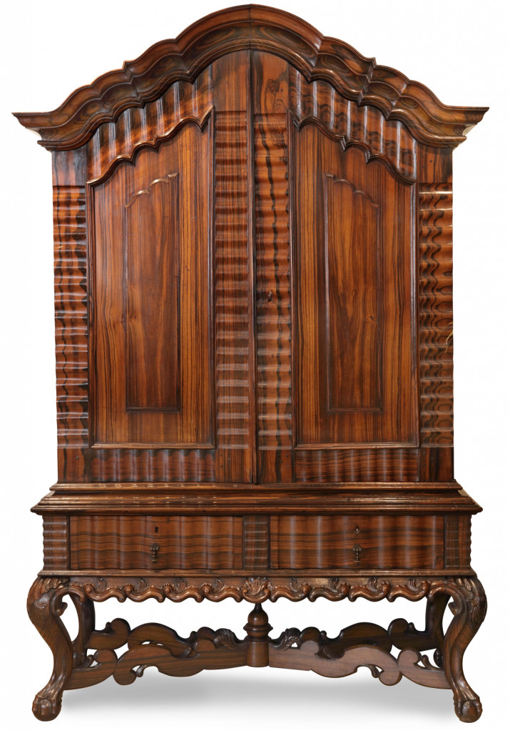 A magnificent coromandel cabinet on stand