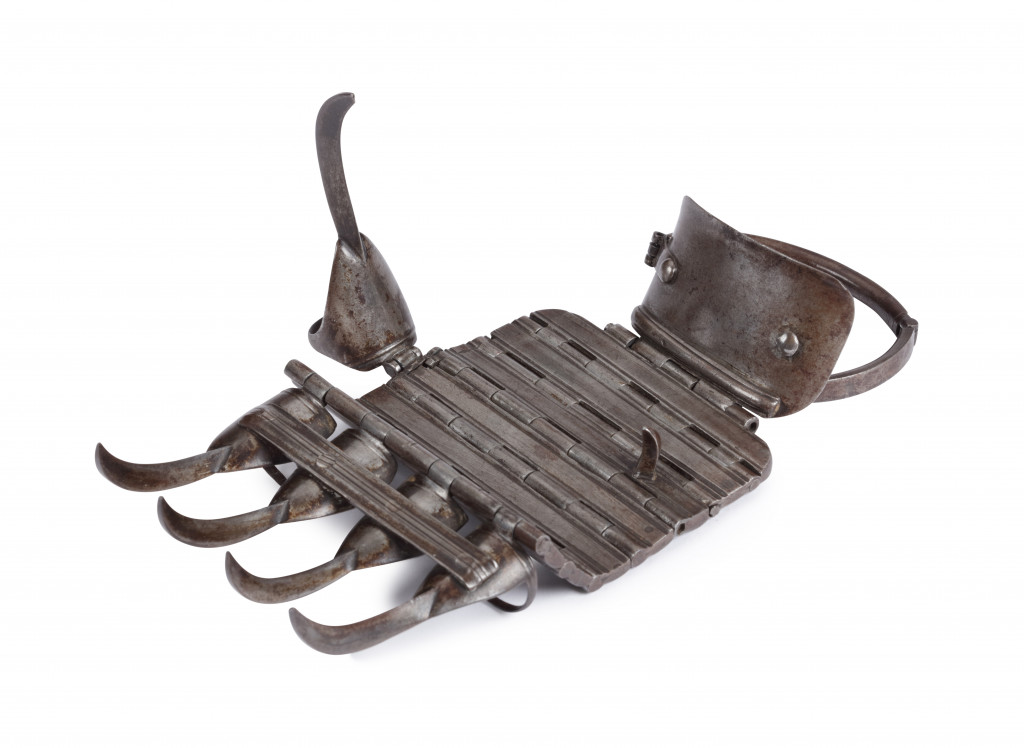 An exceptional and important articulated Bagh nakh or ‘leopard claw’, the legendary claw of Shivaji Bhonsale I