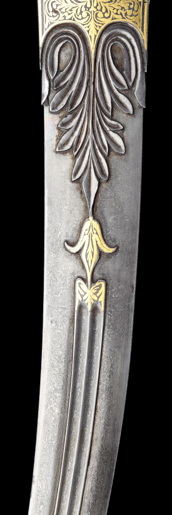 An Ottoman nephrite hilted bejewelled Ottoman hançer