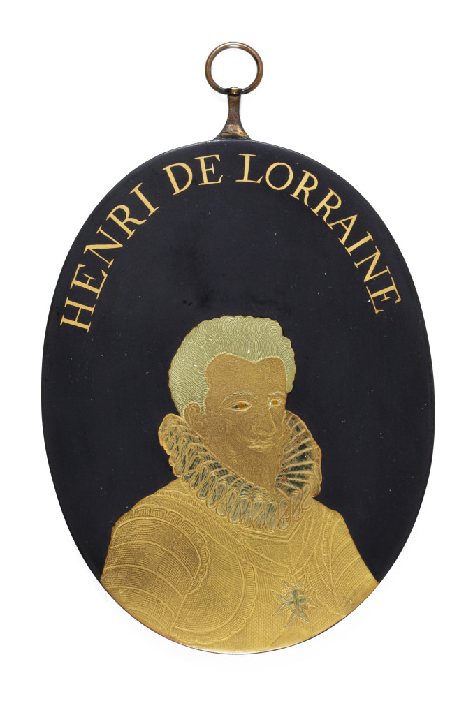 A collection of nine Japanese export lacquer portrait medaillons