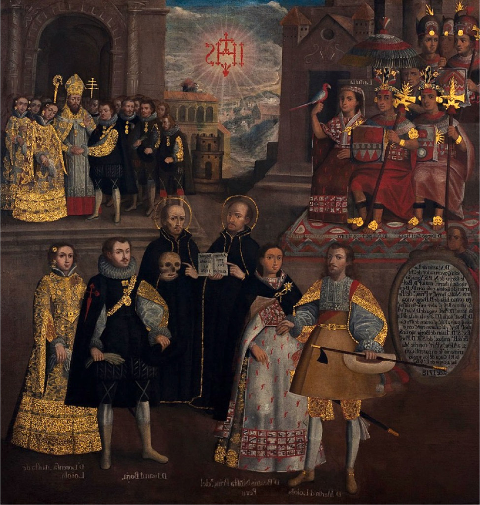 An important Peruvian silver plaque with hammered decoration of the legendary wedding of Martin de Loyola and Beatriz Clara Coya, ‘the Spanish Prince and the Inca Princess’