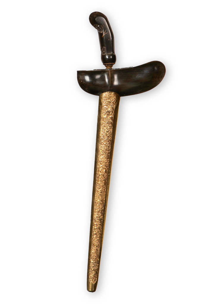 An Indonesian royal gold and horn keris