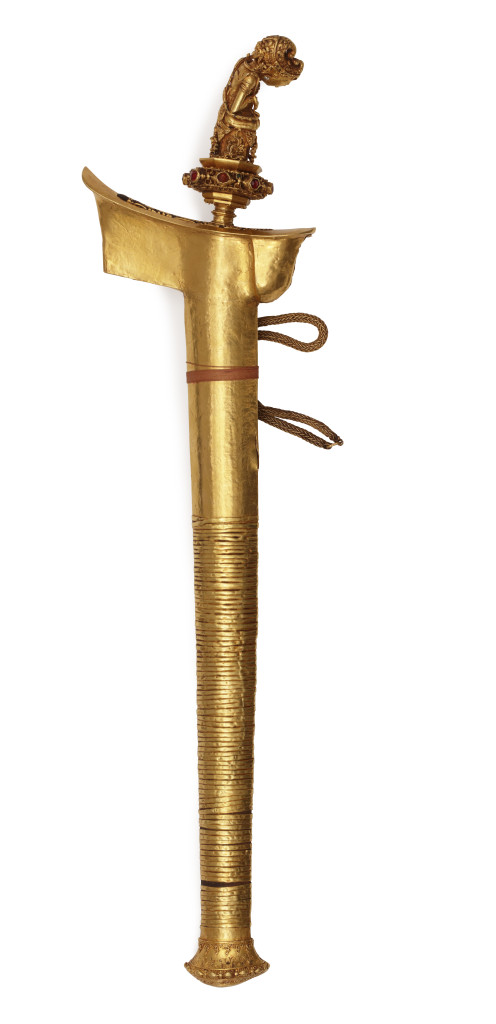 An exceptionally fine and rare Indonesian gold Royal keris probably owned by King Arung Palakka (1634 or 1635-1696) of Bone
