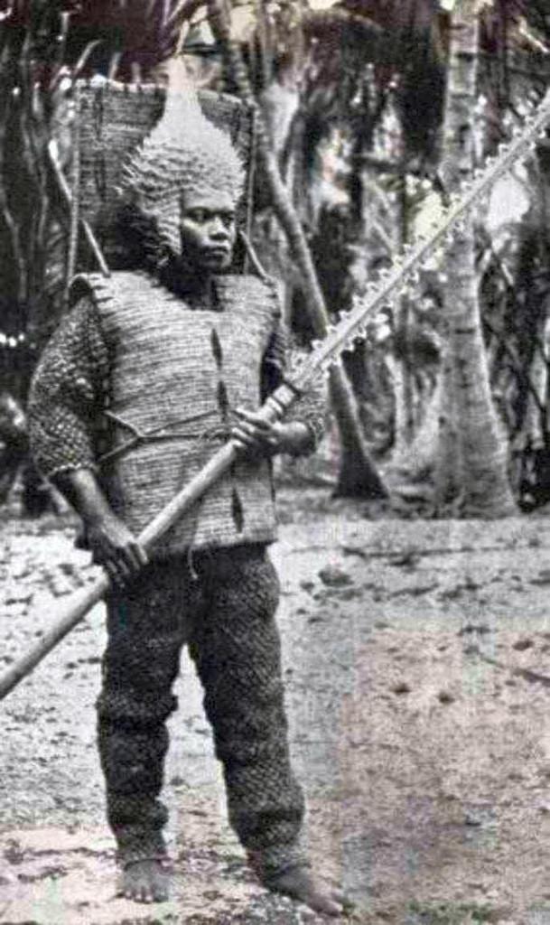 An extremely rare Kiribati warrior’s armour