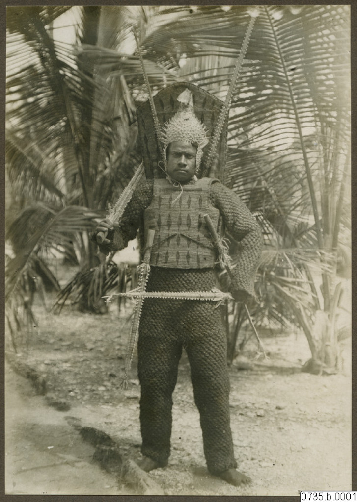 An extremely rare Kiribati warrior’s armour