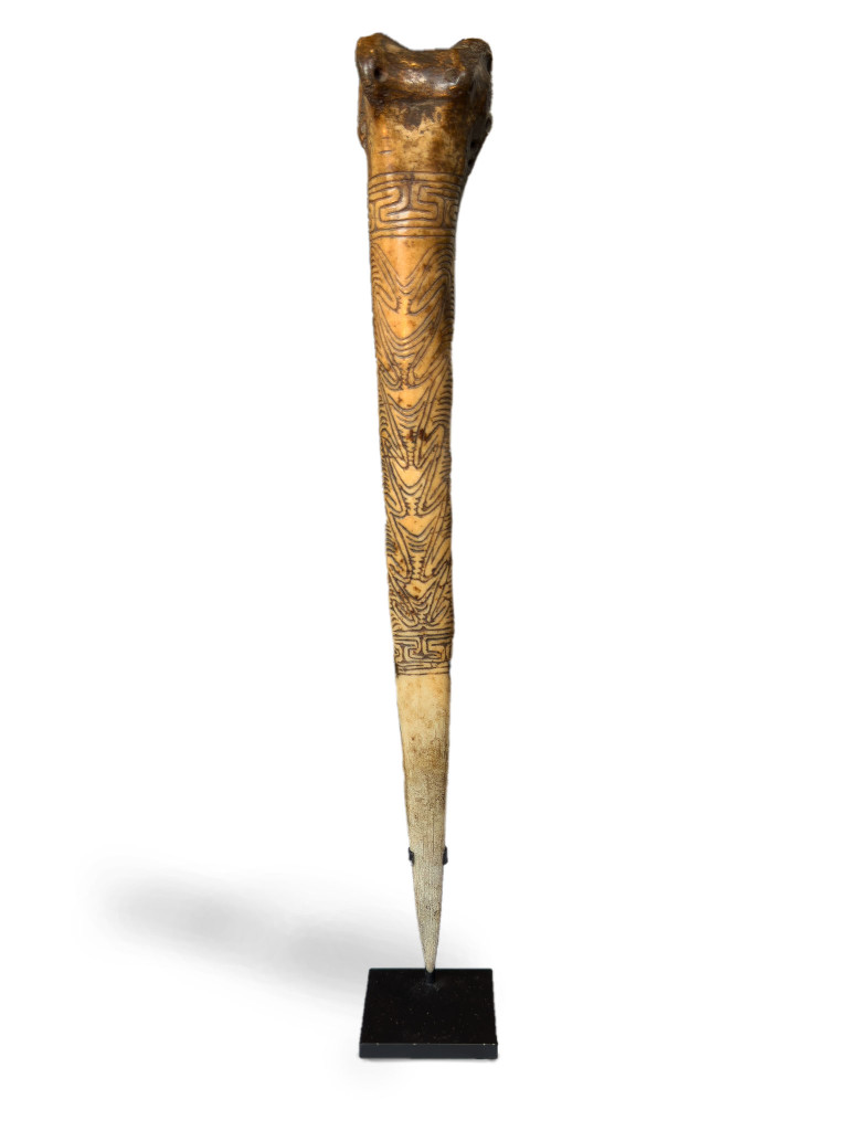 A Sepik cassowary bone dagger
