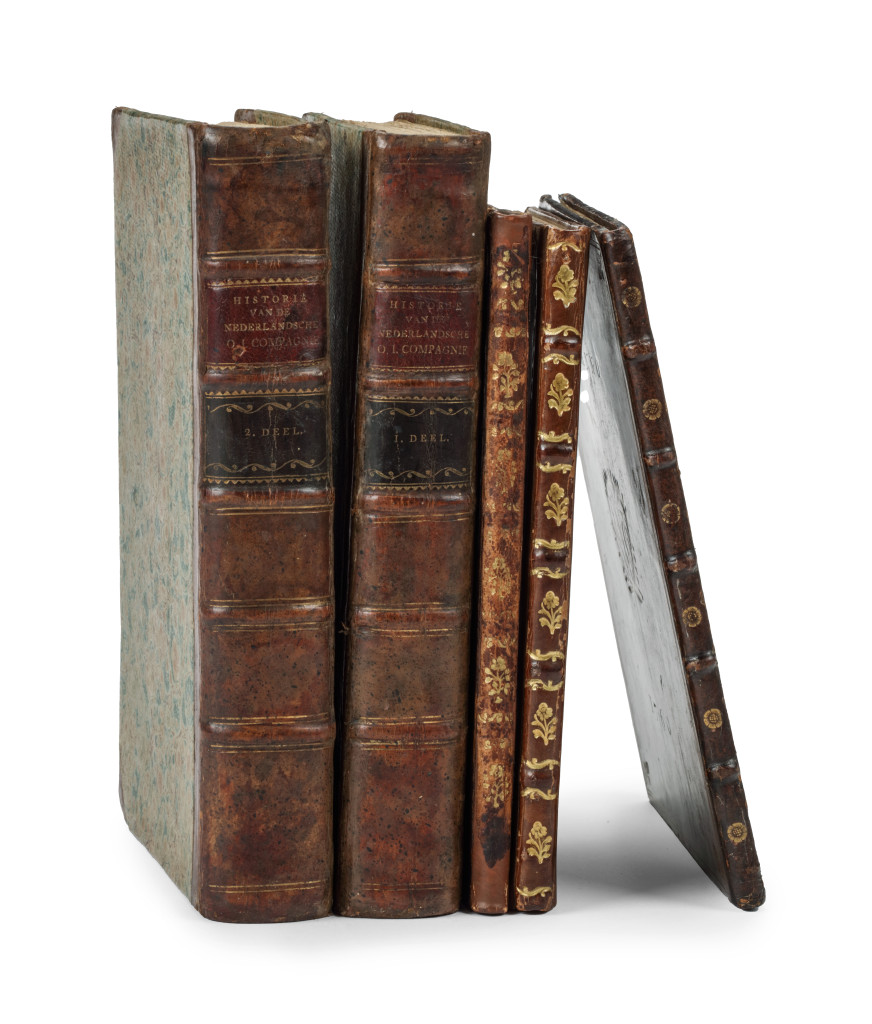 A collection of six Dutch East and West India Trading Company, VOC and GWC, books and almanacks