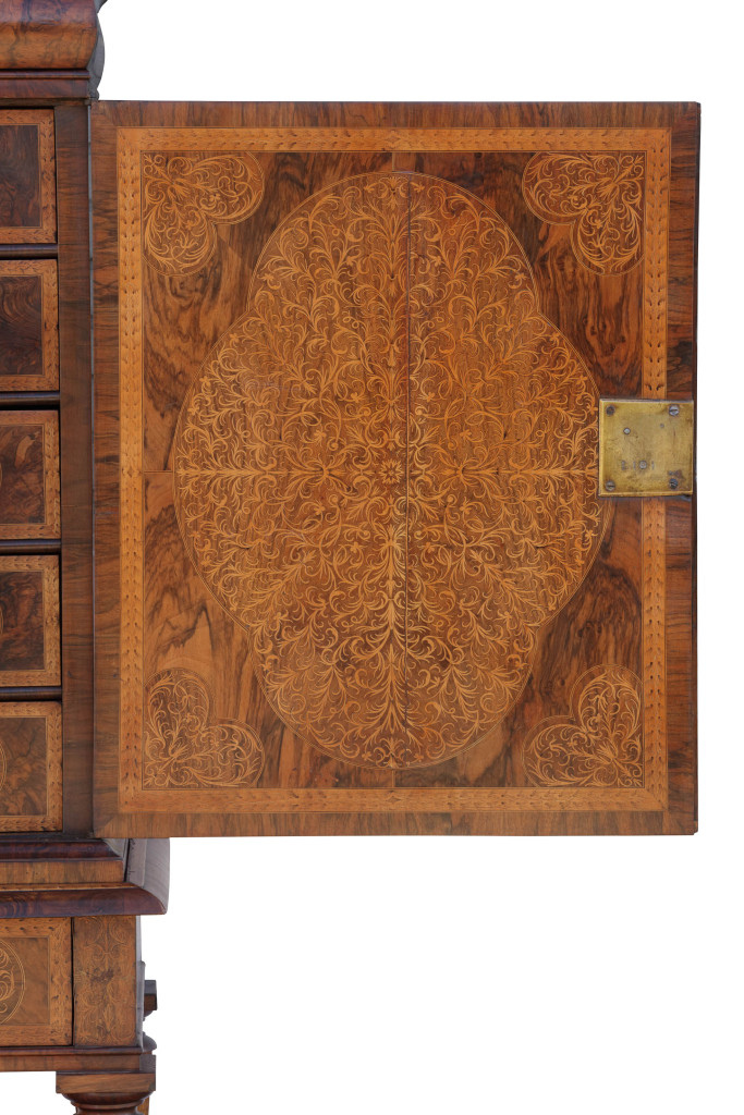 A 'seaweed' marquetry cabinet on stand attributed to the royal cabinetmaker Gerrit Jensen (1667–1715)