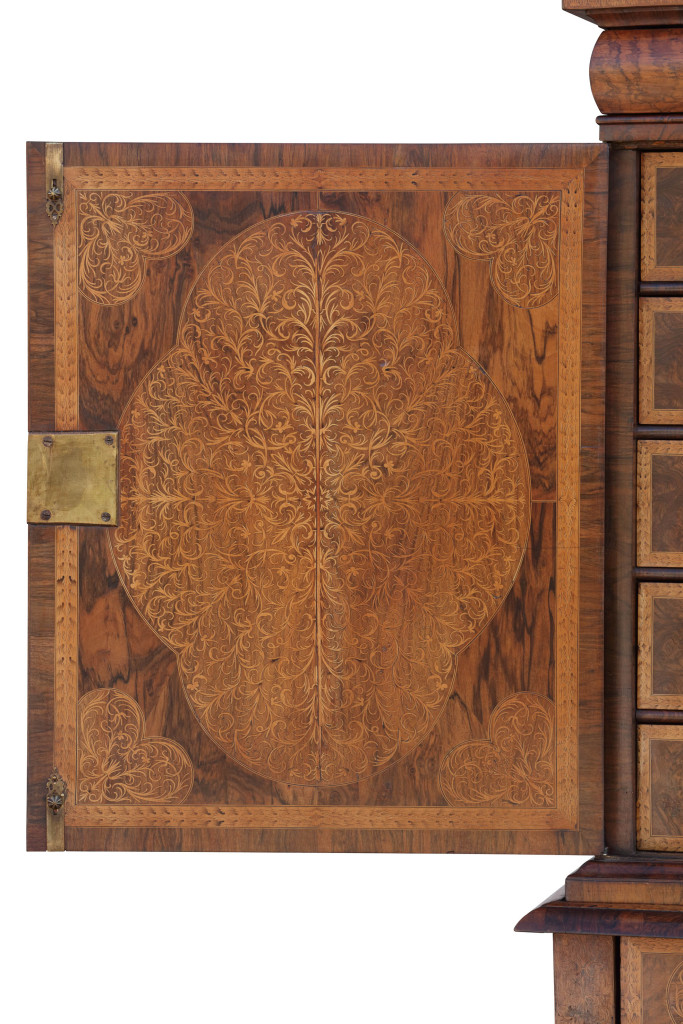 A 'seaweed' marquetry cabinet on stand attributed to the royal cabinetmaker Gerrit Jensen (1667–1715)