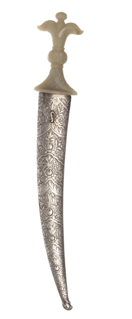 An unusual Mughal jade-hilted dagger