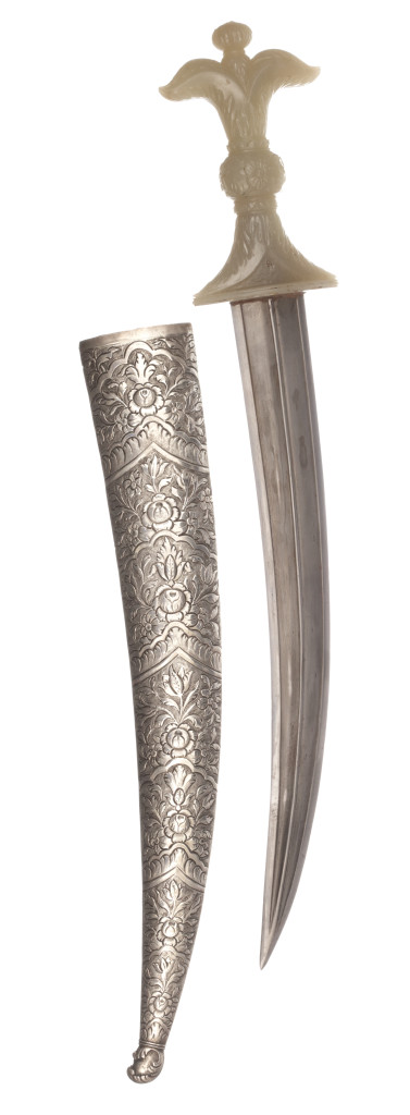 An unusual Mughal jade-hilted dagger