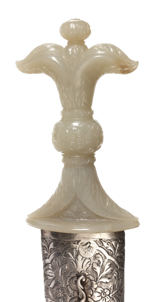 An unusual Mughal jade-hilted dagger