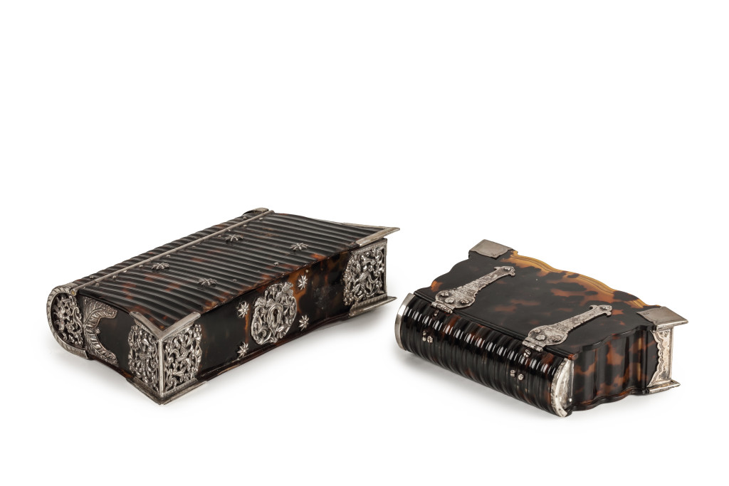 A collection of five fine Sri Lankan bible boxes