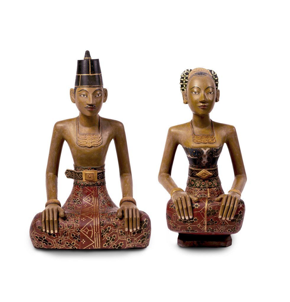 A superb pair of royal Loro Blonyo wedding effigies