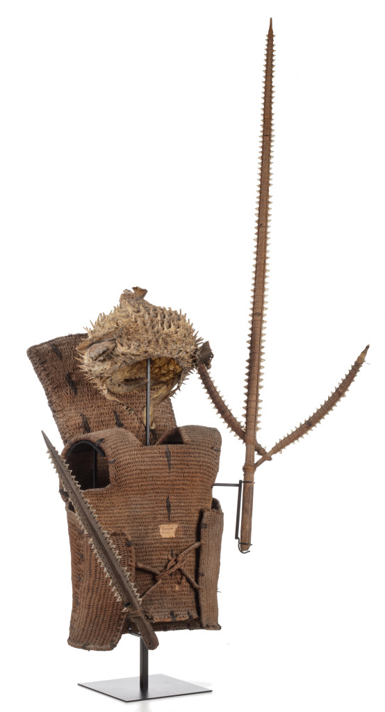 An extremely rare Kiribati warrior’s armour