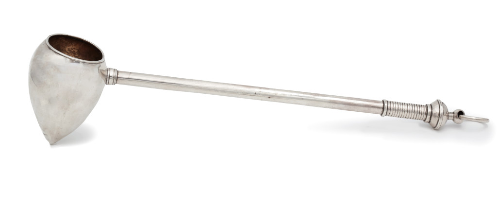 A Dutch Caribbean silver water-scoop
