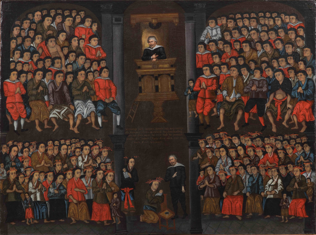 An extremely important painting by Adriaen Souter (1628-1670) and an unknown Chinese painter