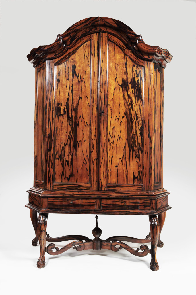 A Sri Lankan Coromandel wood cabinet on stand
